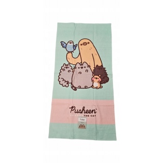 Ręcznik kąpielowy plażowy bawełniany kotek PUSHEEN 70X140