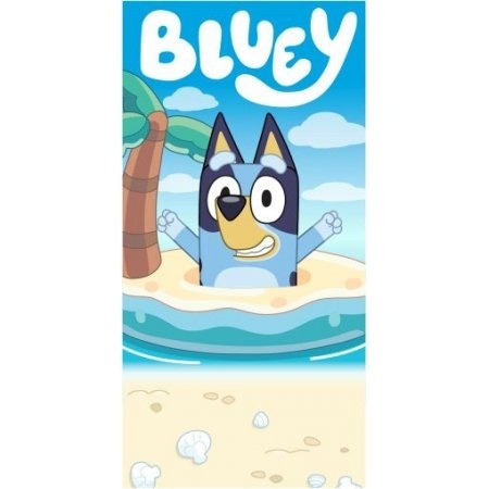 Ręcznik kąpielowy plażowy na basen szybkoschnący BINGO I BLUEY 70x140