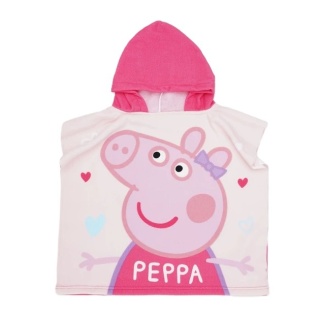 ŚWINKA PEPPA ponczo poncho ręcznik kąpielowy szybkoschnący 55x110