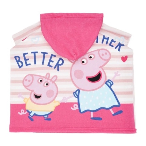 ŚWINKA PEPPA ponczo poncho ręcznik kąpielowy szybkoschnący 55x110