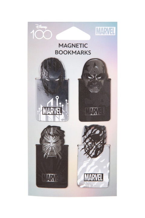 Zakładki magnetyczne do książek Disney 100 lat Avengers Hulk Iron man 4 SZT
