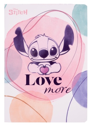 Zeszyt A5 Stitch love more w kratkę 60 kartek LILO I STICH