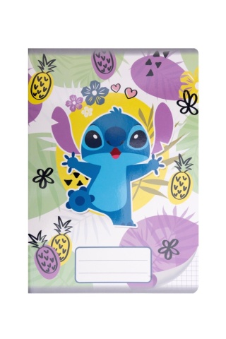 Zeszyt A5 Stitch w kratkę 32 kartki LILO I STICH ananas