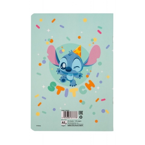 Zeszyt A5 Stitch w linię 60 kartek LILO I STICH