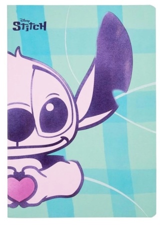 Zeszyt A5 Stitch z serduszkiem w linię 60 kartek LILO I STICH