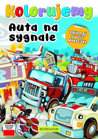 Auta na sygnale samochody specjalne kolorowanka