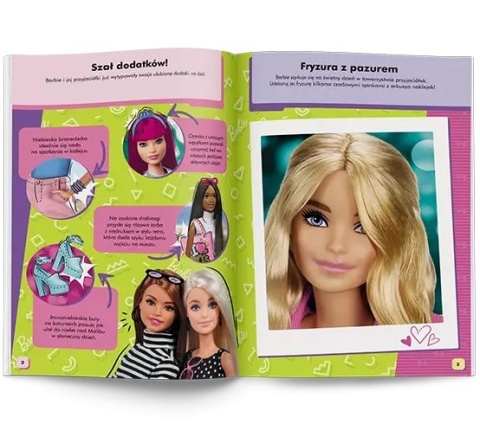 Barbie Zabawa modą! książka z zadaniami akcesoria dla lalki