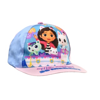 Czapka z daszkiem dziecięca Koci Domek Gabi letnia dla dziecka 7-8 lat 54cm