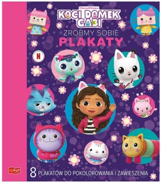 Zróbmy sobie plakaty. Koci Domek Gabi kolorowanka