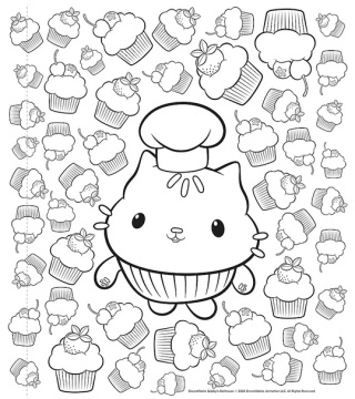 Zróbmy sobie plakaty. Koci Domek Gabi kolorowanka