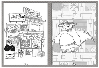 Kung Fu Panda Kolorowanka Malbuch Colouring book