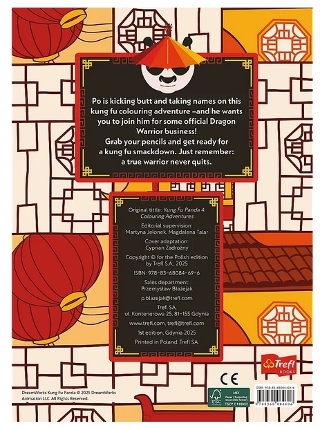 Kung Fu Panda Kolorowanka Malbuch Colouring book