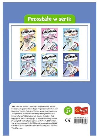 Książka dla dzieci Dzikie zwierzęta. Kalkomania z kalkami do odbijania