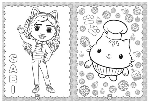 Koci Domek Gabi Wyjątkowa kolorowanka 64 strony