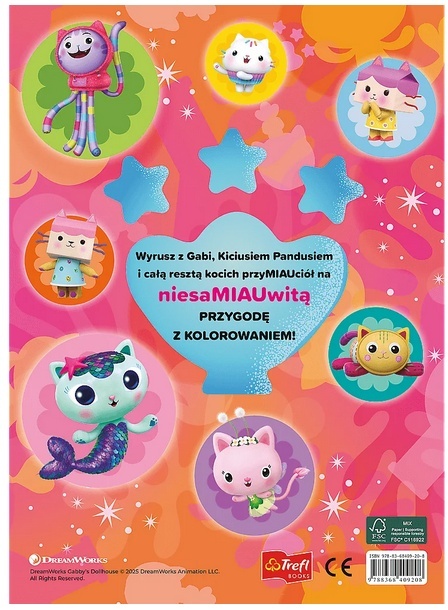 Koci Domek Gabi Wyjątkowa kolorowanka 64 strony