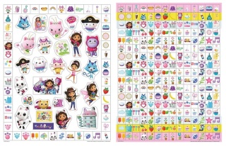 Książka aktywizująca Koci Domek Gabi. 300 naklejek