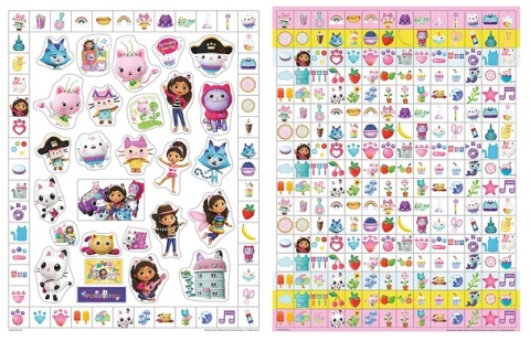 Książka aktywizująca Koci Domek Gabi. 300 naklejek