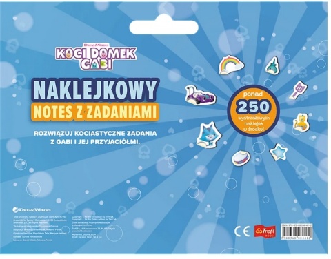 Koci Domek Gabi gigantyczny notes za zadaniami kolorowanka naklejki