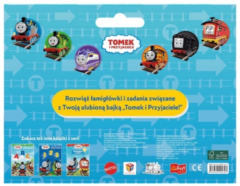Tomek i przyjaciele gigantyczny notes za zadaniami kolorowanka naklejki