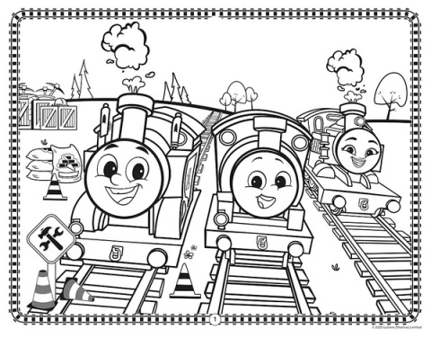 Tomek i przyjaciele gigantyczny notes za zadaniami kolorowanka naklejki