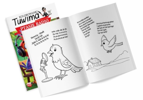kolorowanki Tuwima z naklejkami Ptasie radio