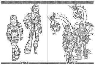 Jak wytresować smoka. Kolorowanki