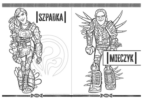 Jak wytresować smoka. Kolorowanki