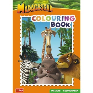 Pingwiny z Madagaskaru Kolorowanka Malbuch Colouring book