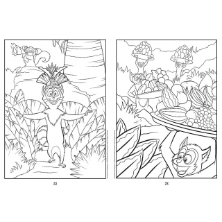 Pingwiny z Madagaskaru Kolorowanka Malbuch Colouring book