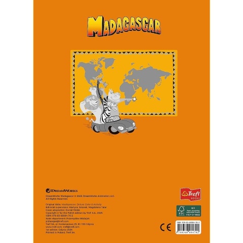 Pingwiny z Madagaskaru Kolorowanka Malbuch Colouring book