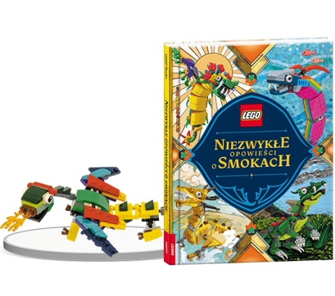 LEGO BOOKS NIEZWYKŁE OPOWIEŚCI O SMOKACH Smok Wawelski książka + klocki