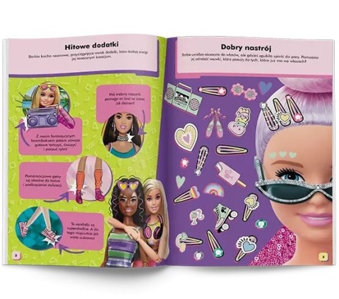 Barbie Rytm mody. książka z zadaniami akcesoria dla lalki
