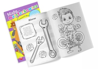 Mały majsterkowicz kolorowanka z naklejkami