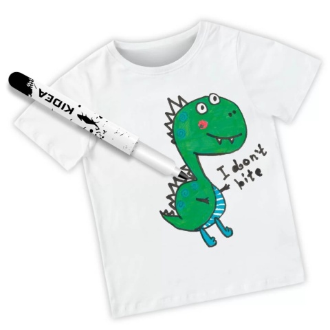 Markery pisaki Kidea do tkanin i obuwia 5 kolorów