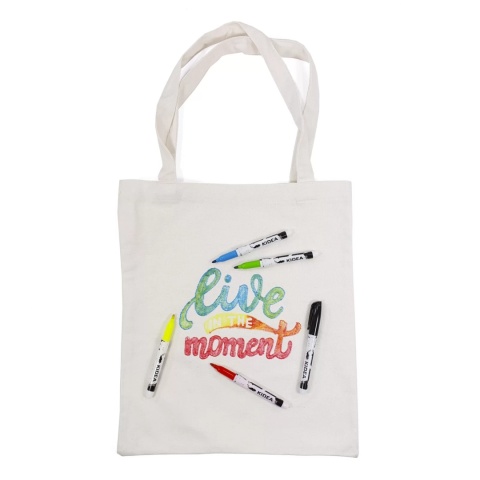 Markery pisaki Kidea do tkanin i obuwia 5 kolorów