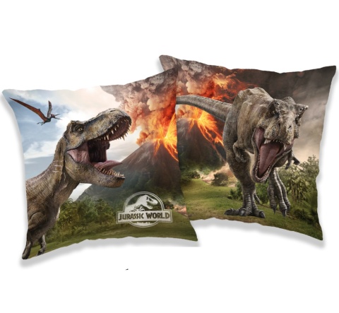 Park Jurajski Jurassic world dinozaury poduszka dwustronna jasiek 40X40 cm