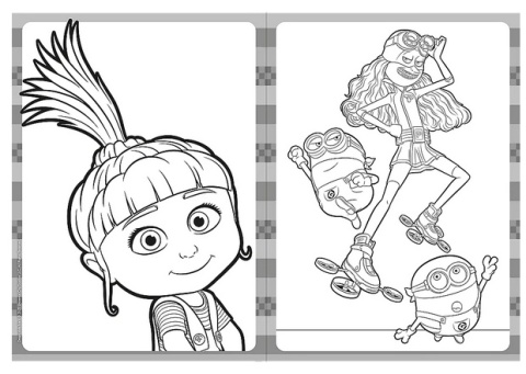 Książka aktywizująca Gru i Minionki: Pod przykrywką, Wyjątkowa kolorowanka