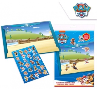 Plansza + naklejki wielorazowego użytku PSI PATROL