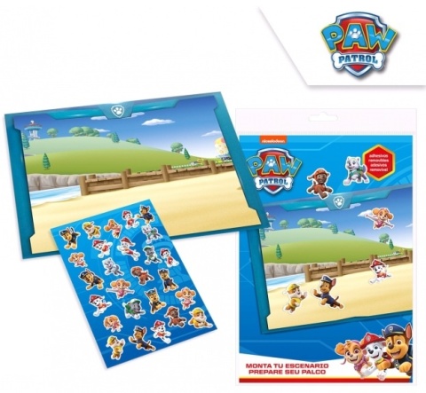 Plansza + naklejki wielorazowego użytku PSI PATROL