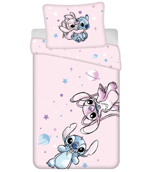 Pościel bawełniana komplet pościeli Lilo i Stitch Universe 140x200 cm
