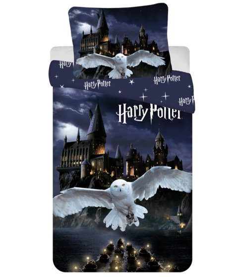 Pościel komplet pościeli micro Harry Potter Noc w Hogwarcie 140x200 cm