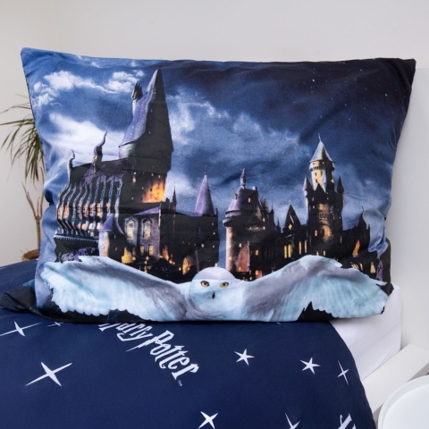Pościel komplet pościeli micro Harry Potter Noc w Hogwarcie 140x200 cm