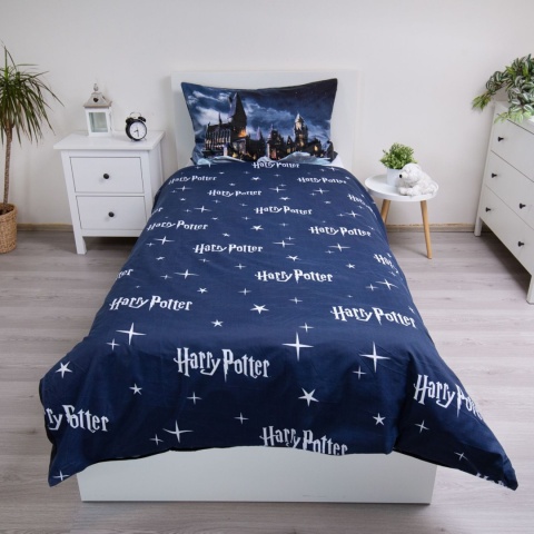 Pościel komplet pościeli micro Harry Potter Noc w Hogwarcie 140x200 cm