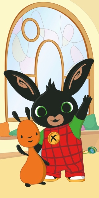 Ręcznik kąpielowy bawełniany plażowy królik Bing 70x140