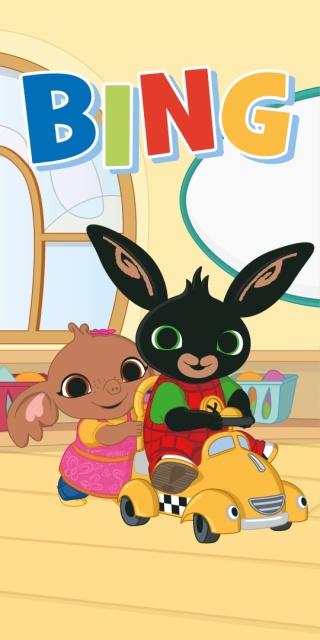 Ręcznik kąpielowy bawełniany plażowy królik Bing Sula 70x140