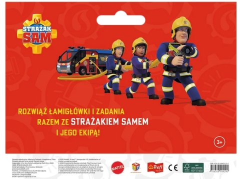 Strażak Sam gigantyczny notes za zadaniami kolorowanka naklejki