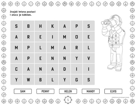 Strażak Sam gigantyczny notes za zadaniami kolorowanka naklejki
