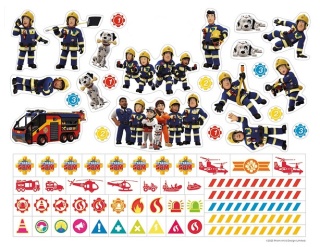 Strażak Sam gigantyczny notes za zadaniami kolorowanka naklejki