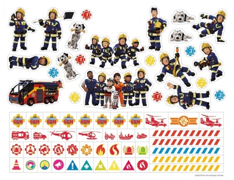 Strażak Sam gigantyczny notes za zadaniami kolorowanka naklejki