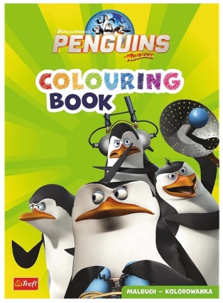 Pingwiny z Madagaskaru Kolorowanka Malbuch Colouring book